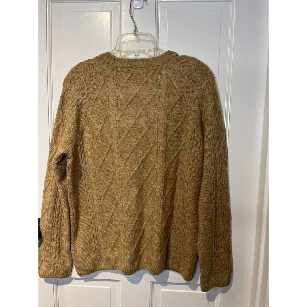 Vince Camuto Cable Knit Sweater Women’s Small Camel Tan NWT Pullover Crewneck